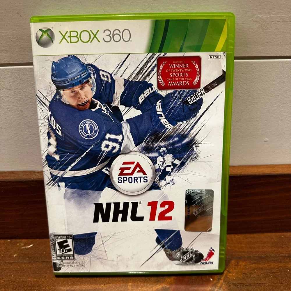 Lot Of 2 Microsoft Xbox And Xbox 360 NHL 12 And Madden 06 Video Games